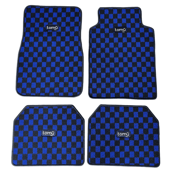 Akashi Tomu Checkered Floor Mats - Blue - Tomu-Store.com