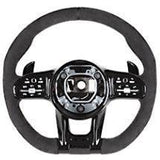 Custom Made - Tomu Carbon & Leather Steering Wheel - Optional LED Display - Tomu-Store.com