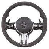 Custom Made - Tomu Carbon & Leather Steering Wheel - Optional LED Display - Tomu-Store.com