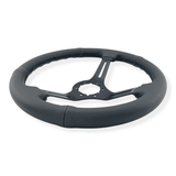 Tomu Akagi Black Perforated Leather Steering Wheel - Tomu-Store.com