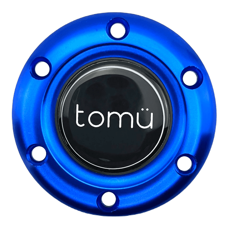 Tomu Black & Blue Alloy Horn Button and Surround – Tomu Tomu Black & Blue Alloy Horn Button and Surround – Tomu