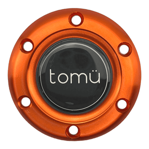 Tomu Black & Orange Alloy Horn Button and Surround - Tomu-Store.com