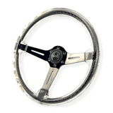 Tomu Black Chrome & Clear Twister Steering Wheel - Tomu-Store.com
