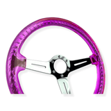 Tomu Chrome & Pink Twister Steering Wheel - Tomu-Store.com
