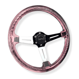 Tomu Chrome & Purple Twister Steering Wheel - Tomu-Store.com