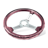 Tomu Chrome & Purple Twister Steering Wheel - Tomu-Store.com