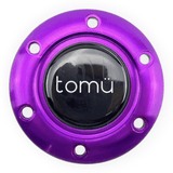 Tomu Ebisu Magenta Spoke with Black Leather Steering Wheel - Tomu-Store.com