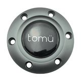 Tomu Ebisu Pewter Spoke with Black Leather Steering Wheel - Tomu-Store.com