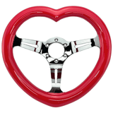 Tomu Glossy Red Heart with Mirror Chrome Spoke - Tomu-Store.com