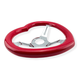 Tomu Glossy Red Heart with Mirror Chrome Spoke - Tomu-Store.com