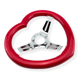 Tomu Glossy Red Heart with Mirror Chrome Spoke - Tomu-Store.com