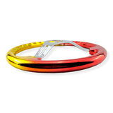 Tomu Gold and Red Chrome with Chrome Spoke Steering Wheel - Tomu-Store.com