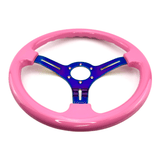Tomu Hakone Gloss Pink with Neo Chrome Spoke Steering Wheel - Tomu-Store.com