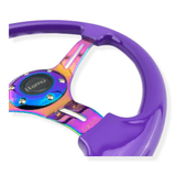 Tomu Hakone Gloss Purple with Neo Chrome Spoke Steering Wheel - Tomu-Store.com