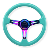 Tomu Hakone Gloss Tiffany Blue with Neo Chrome Spoke Steering Wheel - Tomu-Store.com