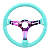 Tomu Hakone Gloss Tiffany Blue with Neo Chrome Spoke Steering Wheel - Tomu-Store.com