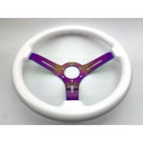 Tomu Okayama Snow White Steering Wheel - Tomu-Store.com