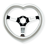 Tomu Pearl White Heart with Mirror Chrome Spoke - Tomu-Store.com