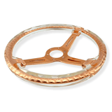 Tomu Rose Gold & Clear Twister Steering Wheel - Tomu-Store.com
