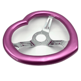 Tomu Sassy Pink Heart with Mirror Chrome Spoke - Tomu-Store.com