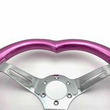 Tomu Sassy Pink Heart with Mirror Chrome Spoke - Tomu-Store.com