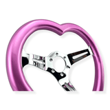 Tomu Sassy Pink Heart with Mirror Chrome Spoke - Tomu-Store.com