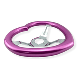 Tomu Sassy Pink Heart with Mirror Chrome Spoke - Tomu-Store.com