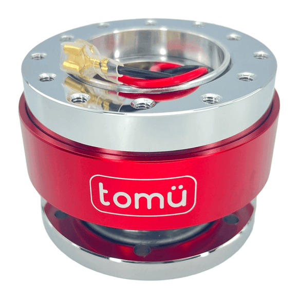 Tomu Steering Wheel Quick Release - Red & Silver - Tomu-Store.com