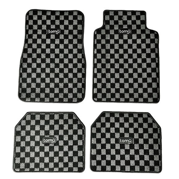 Akashi Tomu Checkered Floor Mats - Grey - Tomu-Store.com