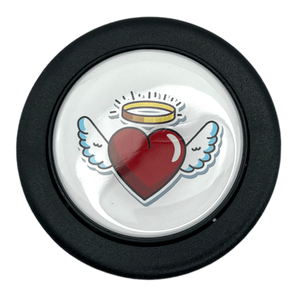 Heart Wings Horn Button - Tomu-Store.com