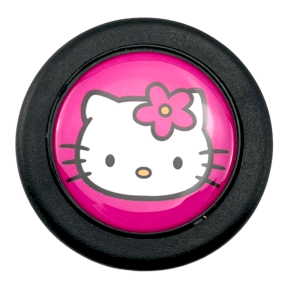 Hot Pink Kitty Horn Button - Tomu-Store.com