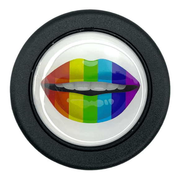Rainbow Lips Horn Button - Tomu-Store.com
