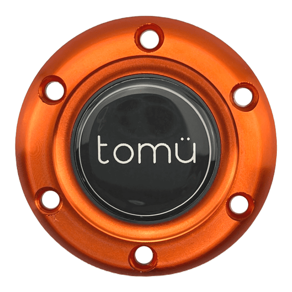 Tomu Black & Orange Alloy Horn Button and Surround - Tomu-Store.com
