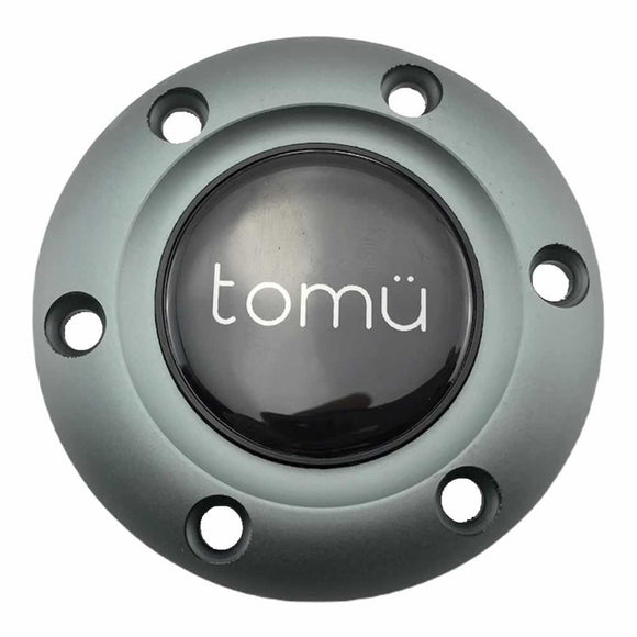 Tomu Black & Pewter Alloy Horn Button and Surround - Tomu-Store.com