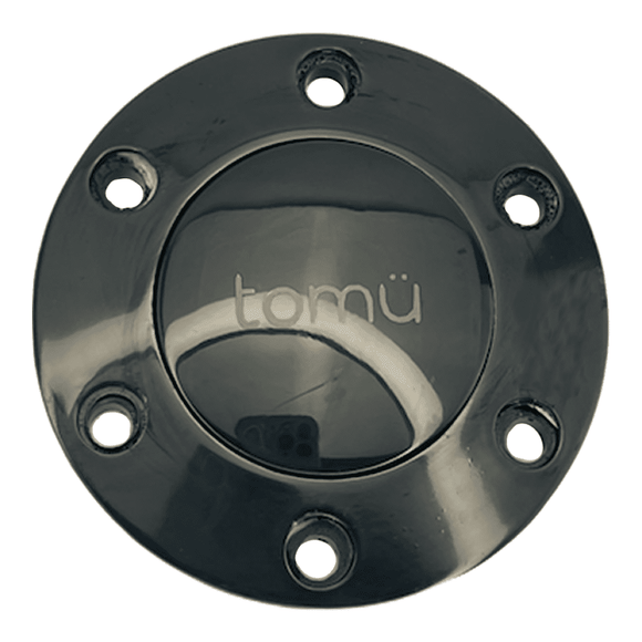 Tomu Engraved Black Chrome Horn Button and Surround - Tomu-Store.com