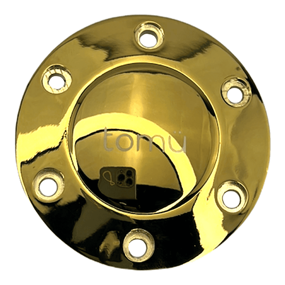 Tomu Engraved Gold Chrome Horn Button and Surround - Tomu-Store.com