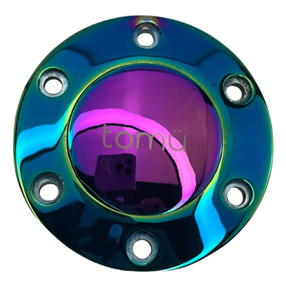 Tomu Engraved Neo Chrome Horn Button and Surround - Tomu-Store.com