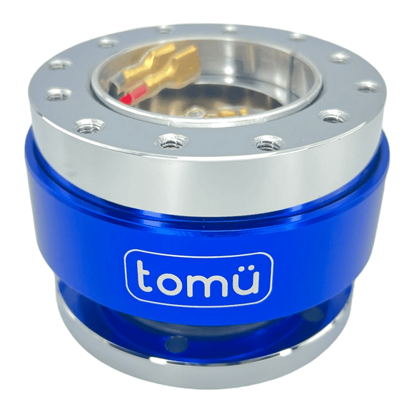 Tomu Steering Wheel Quick Release - Blue & Silver - Tomu-Store.com
