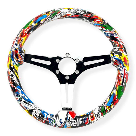 Tomu Sticker Bomb Steering Wheel - Tomu-Store.com